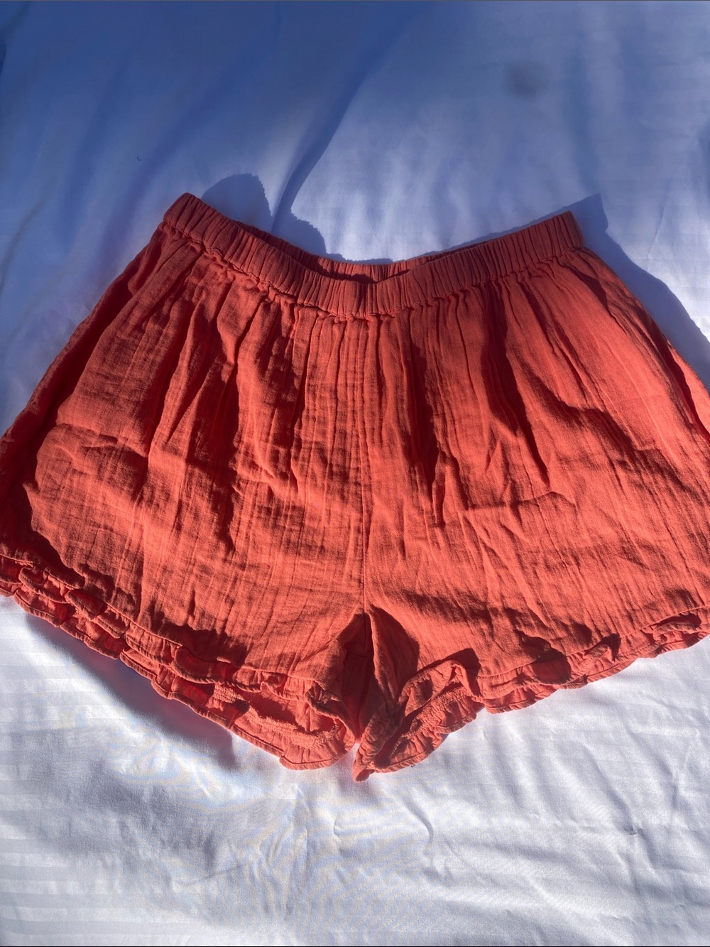 Billabong Women's High-Waist Rust Orange Lounge Shorts
